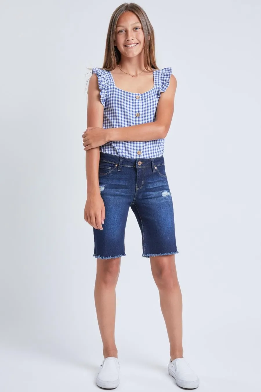 Girls Essential Cuffed Pull-On Bermuda