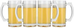 Glass Sports Mugs with Handles- 4 count