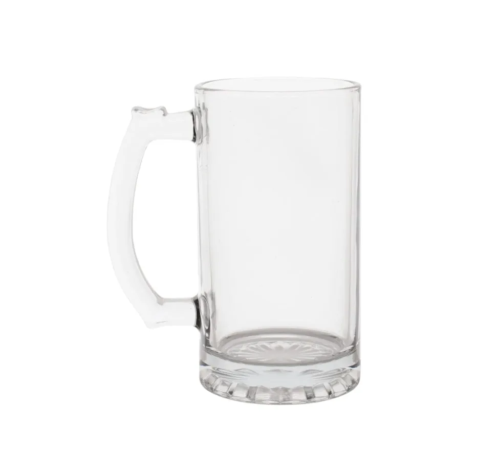 Glass Sports Mugs with Handles- 4 count