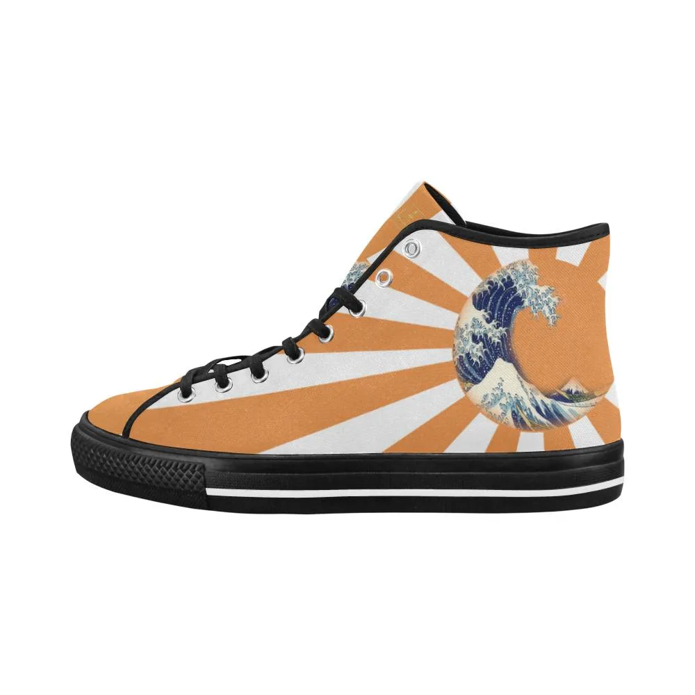 Great Waves of Rising Sun V2 Equil High Tops - Mens