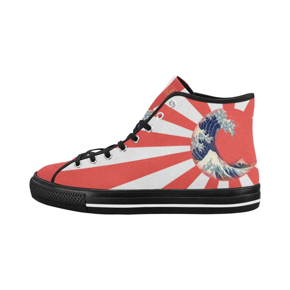 Great Waves of Rising Sun V2 Equil High Tops - Mens