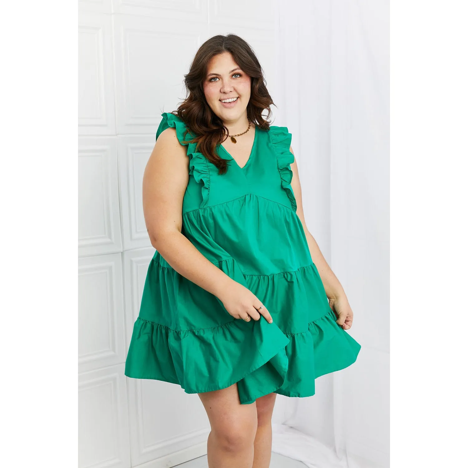 Hailey & Co Play Date Full Size Ruffle Dress