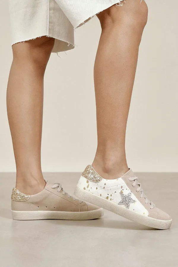 Hair On Hide Glitter Star Sneaker