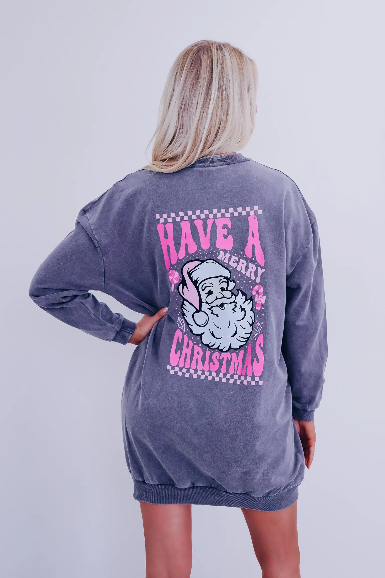 Have A Merry Christmas Graphic Sweatshirt Dress