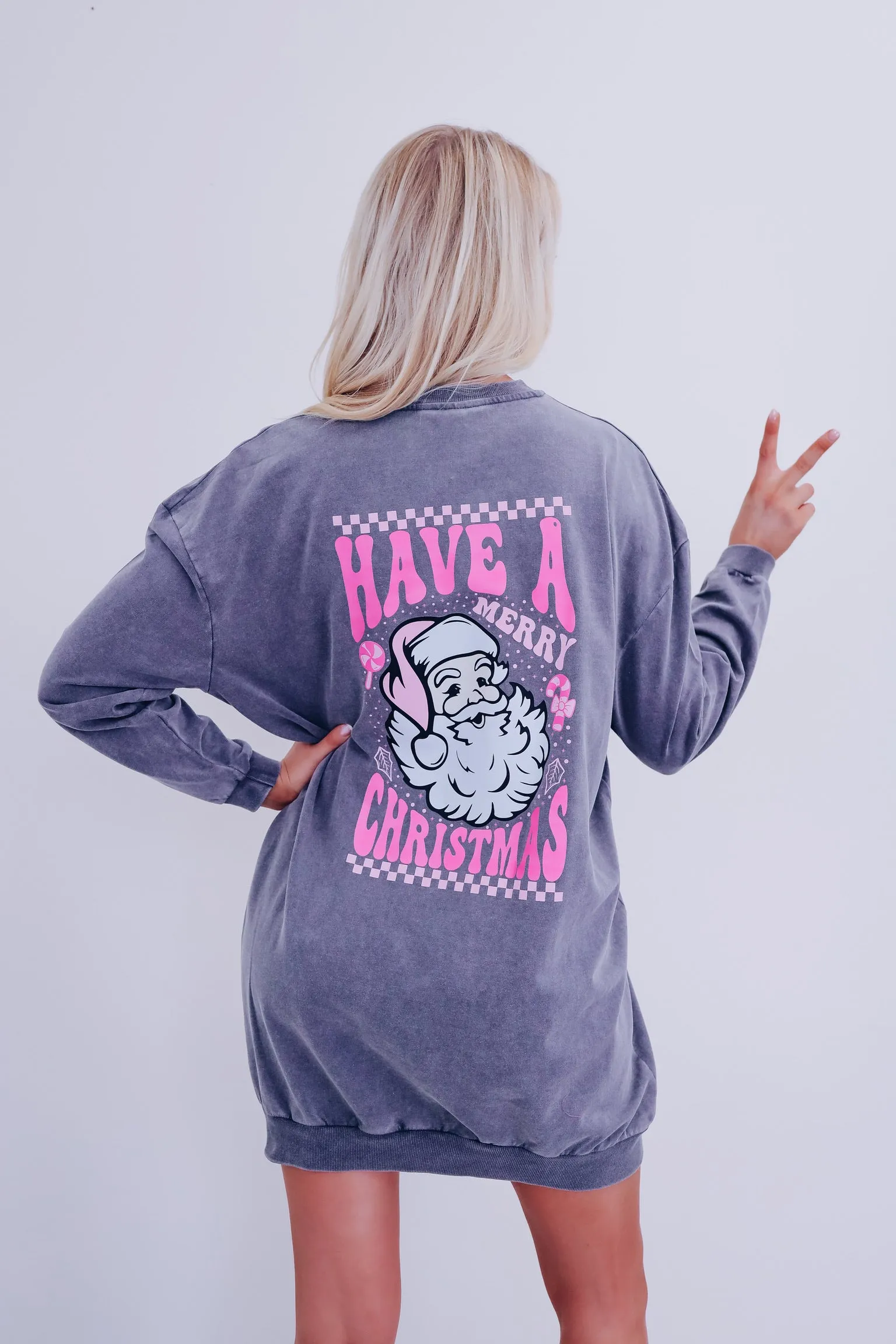 Have A Merry Christmas Graphic Sweatshirt Dress