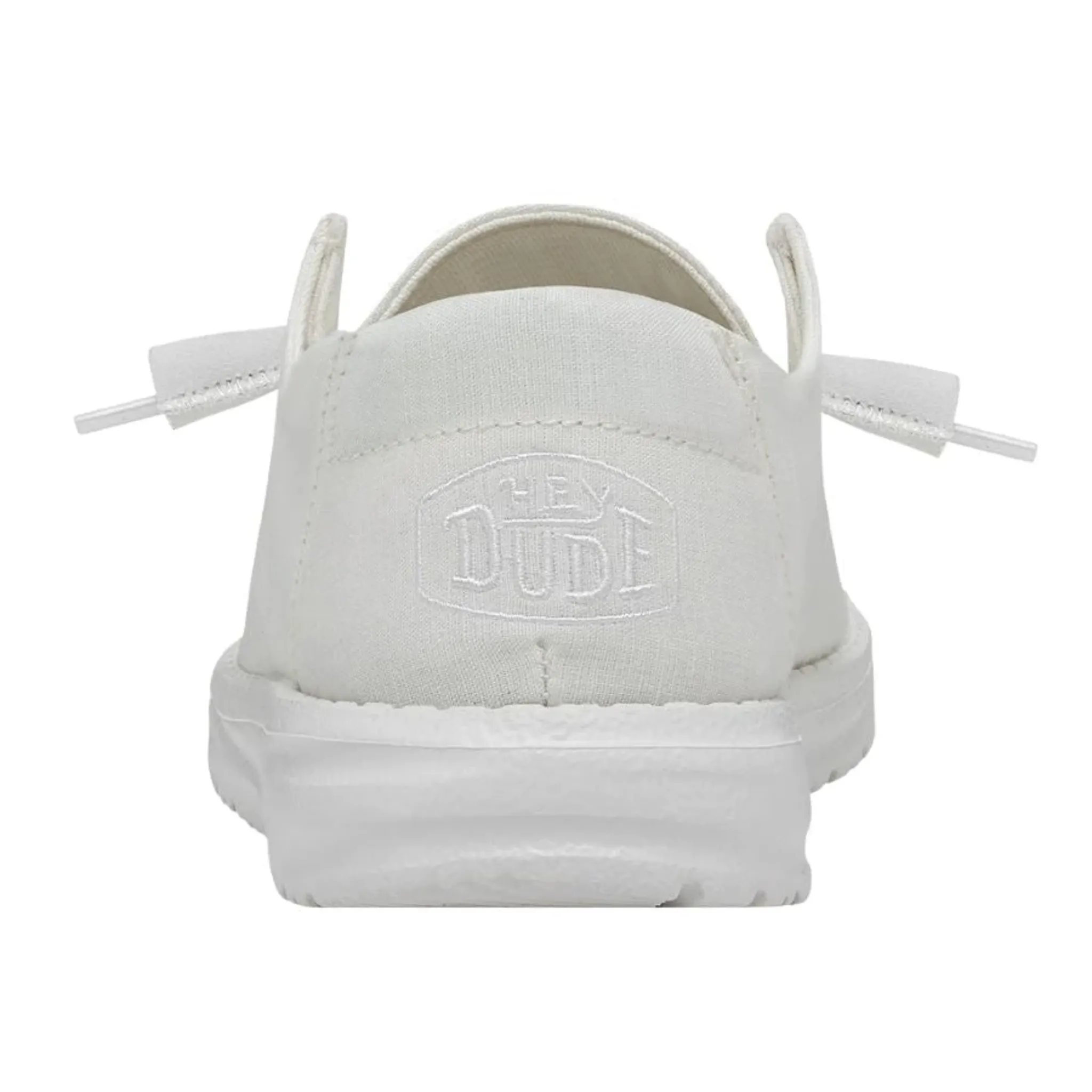 HEY DUDE WOMEN'S WENDY SLUB CANVAS WHITE - 40063100