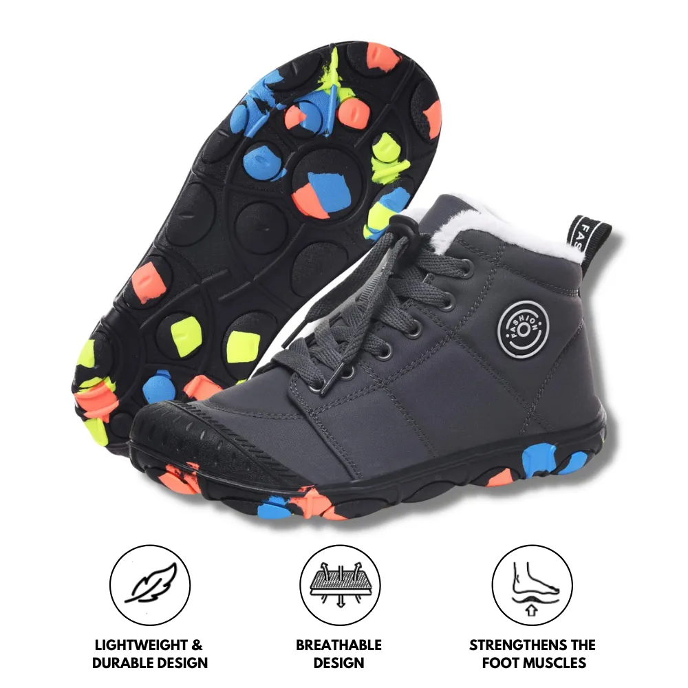 Hike Kids - Waterproof Barefoot Winter Shoes for Kids