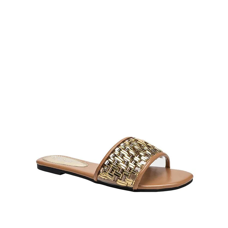 Hollowed Out Flat Sandals