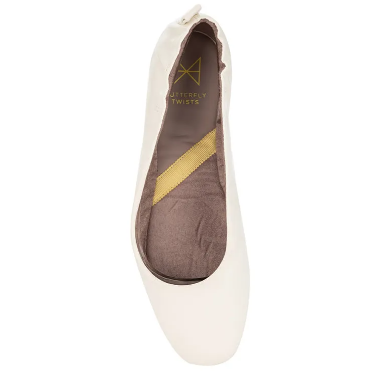 JESSIE Ballet Flat Shoes - White