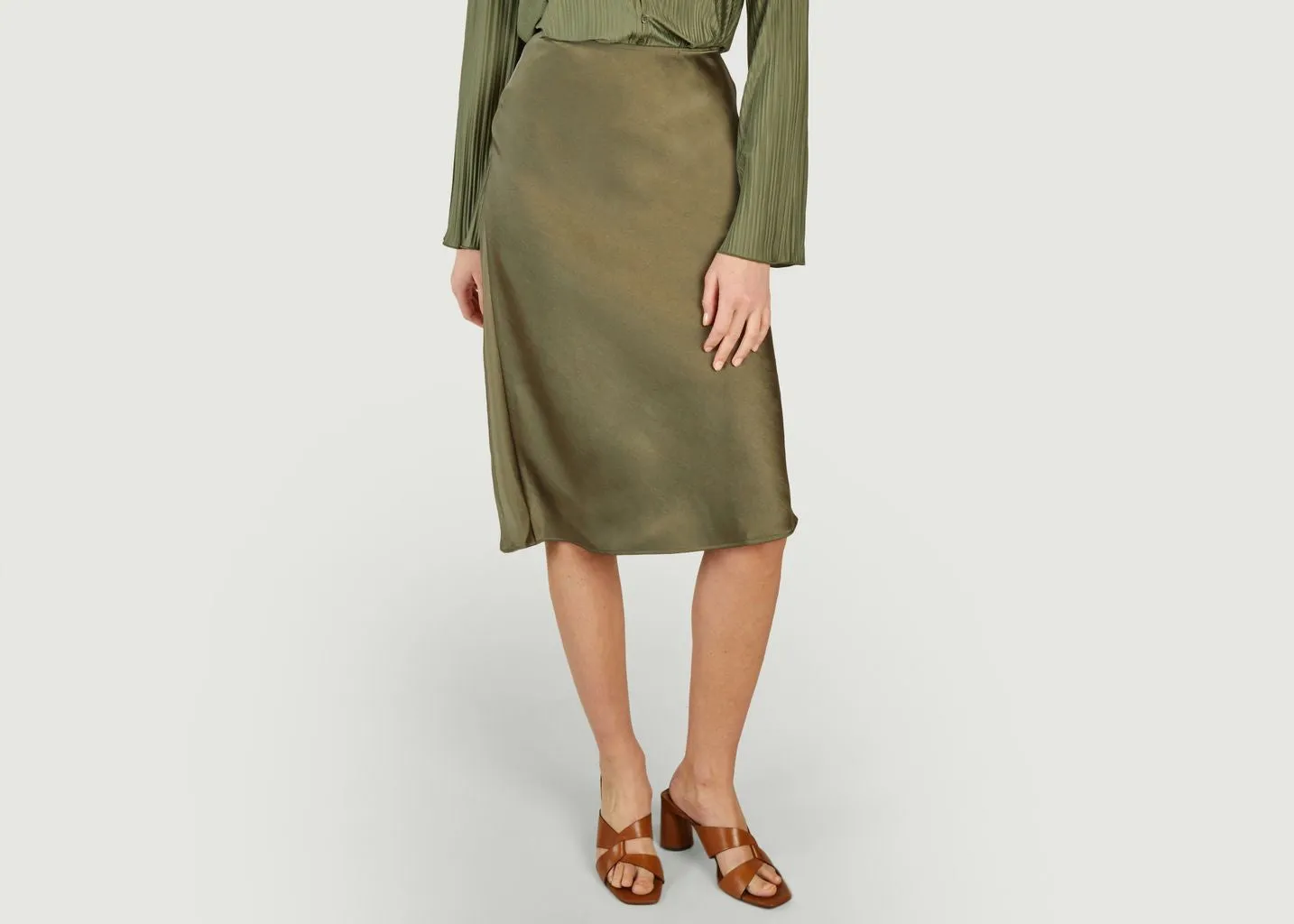 Jupes Jupe Agneta 12956 Dusty Olive Samsoe - Samsoe - Vert - Femme