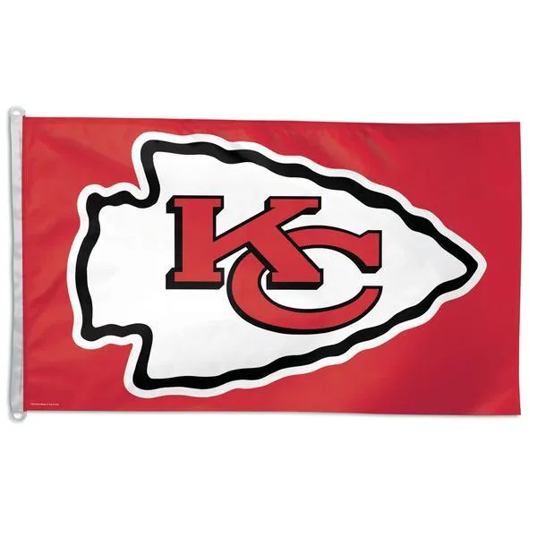 Kansas City Chiefs NFL WinCraft Sports Red White Indoor Outdoor Flag (3' x 5')