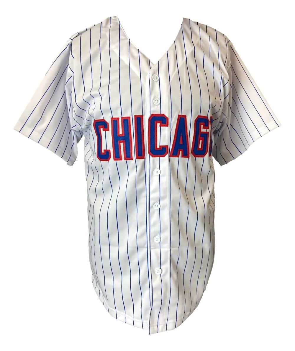 Kerry Wood Chicago Signed White Baseball Jersey Schwartz Sports Hologram