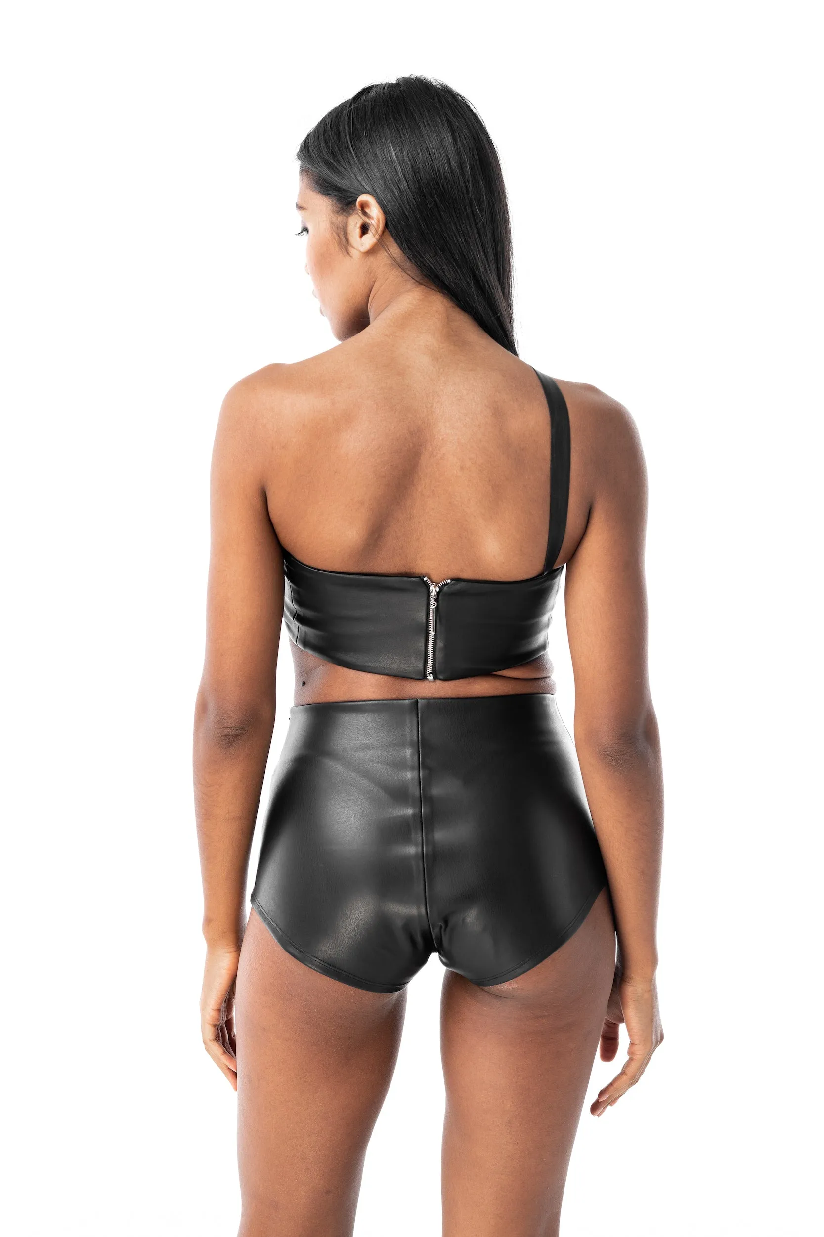 Leather shorts Touch Black