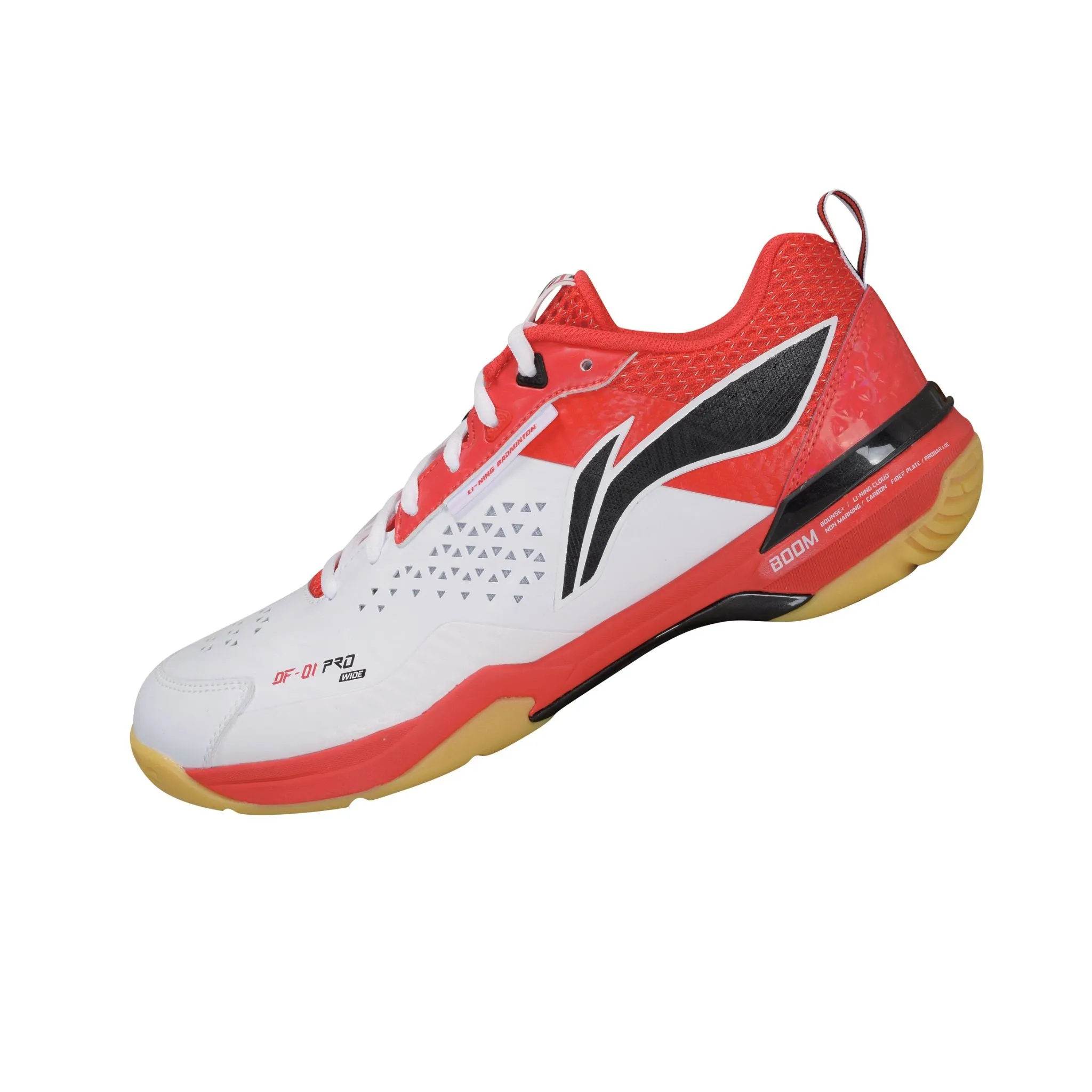 Li Ning Blade Pro Badminton Shoe Wide Unisex [Standard White/Fire Red] AYAT005-5