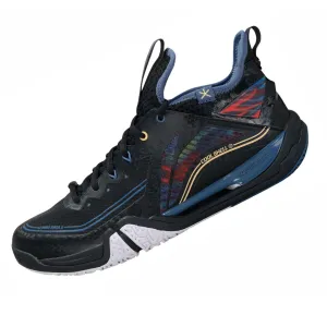 Li Ning Saga II Pro Badminton Shoe Unisex [Black/China Blue] AYAT003-4