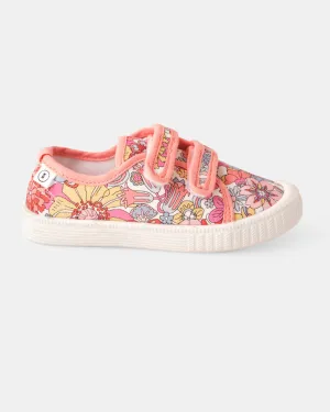 Liberty Ben Canvas - Rainbow Garden Red