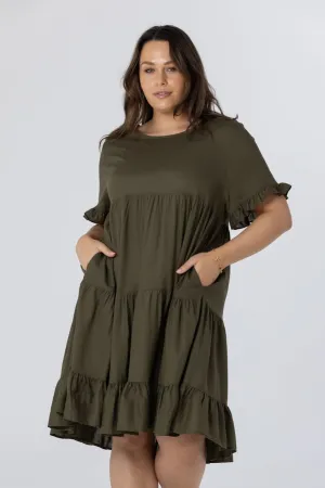 MALIA MINI DRESS - Khaki