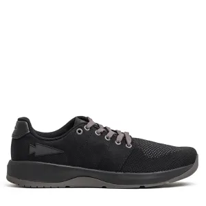 Men's Ballistic Trainers - Black   Black   Charcoal W/ Black Reflective Spearhead