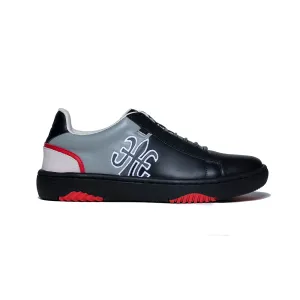 Men's DUCA Black Gray Leather Sneakers 06894-998