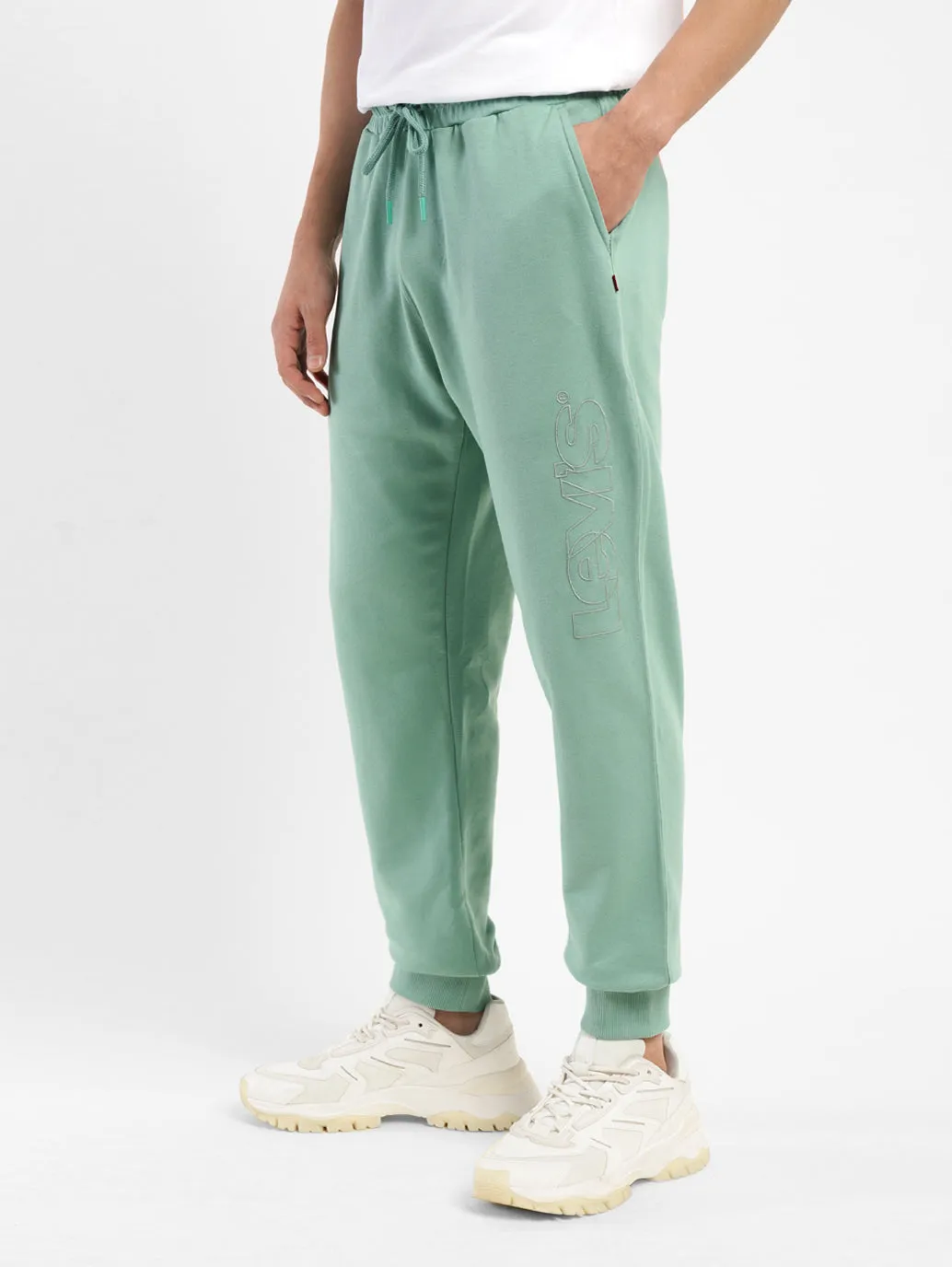 Men's Green Regular Fit Joggers