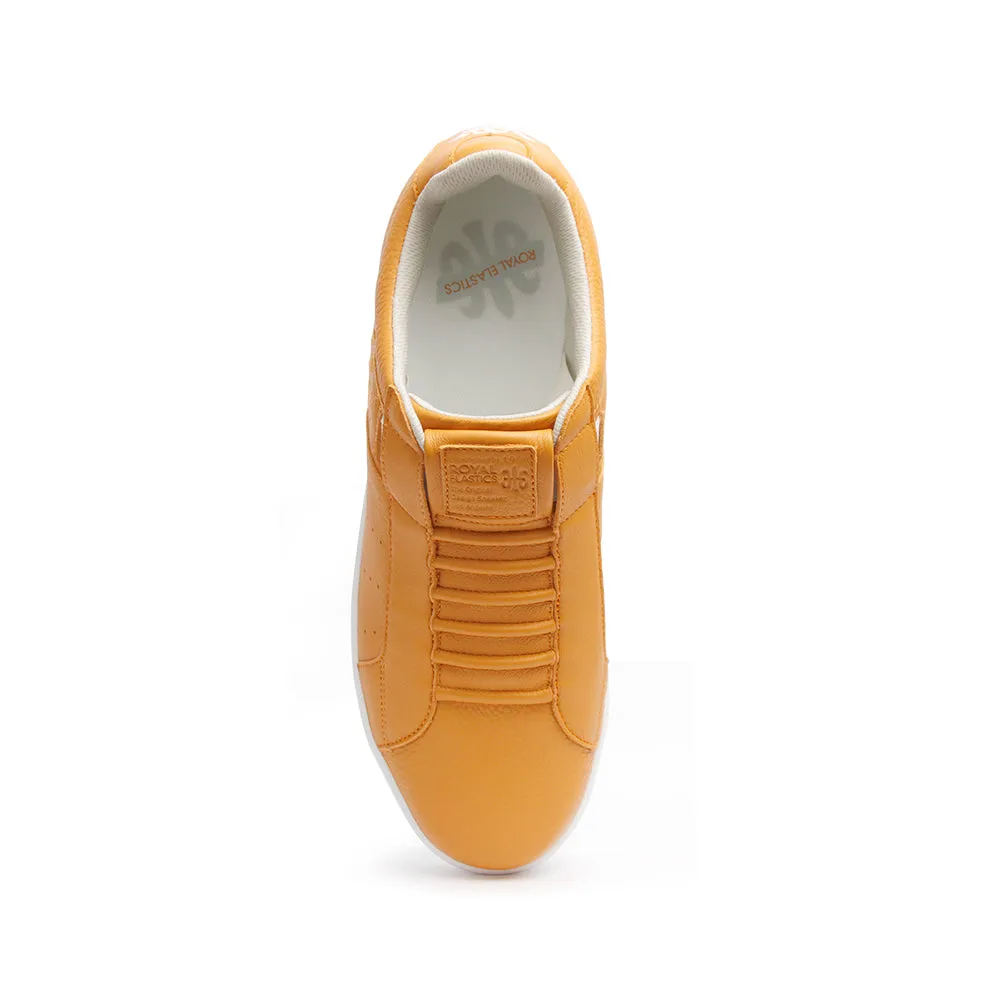 Men's Icon Classic Orange White Leather Sneakers 02092-222