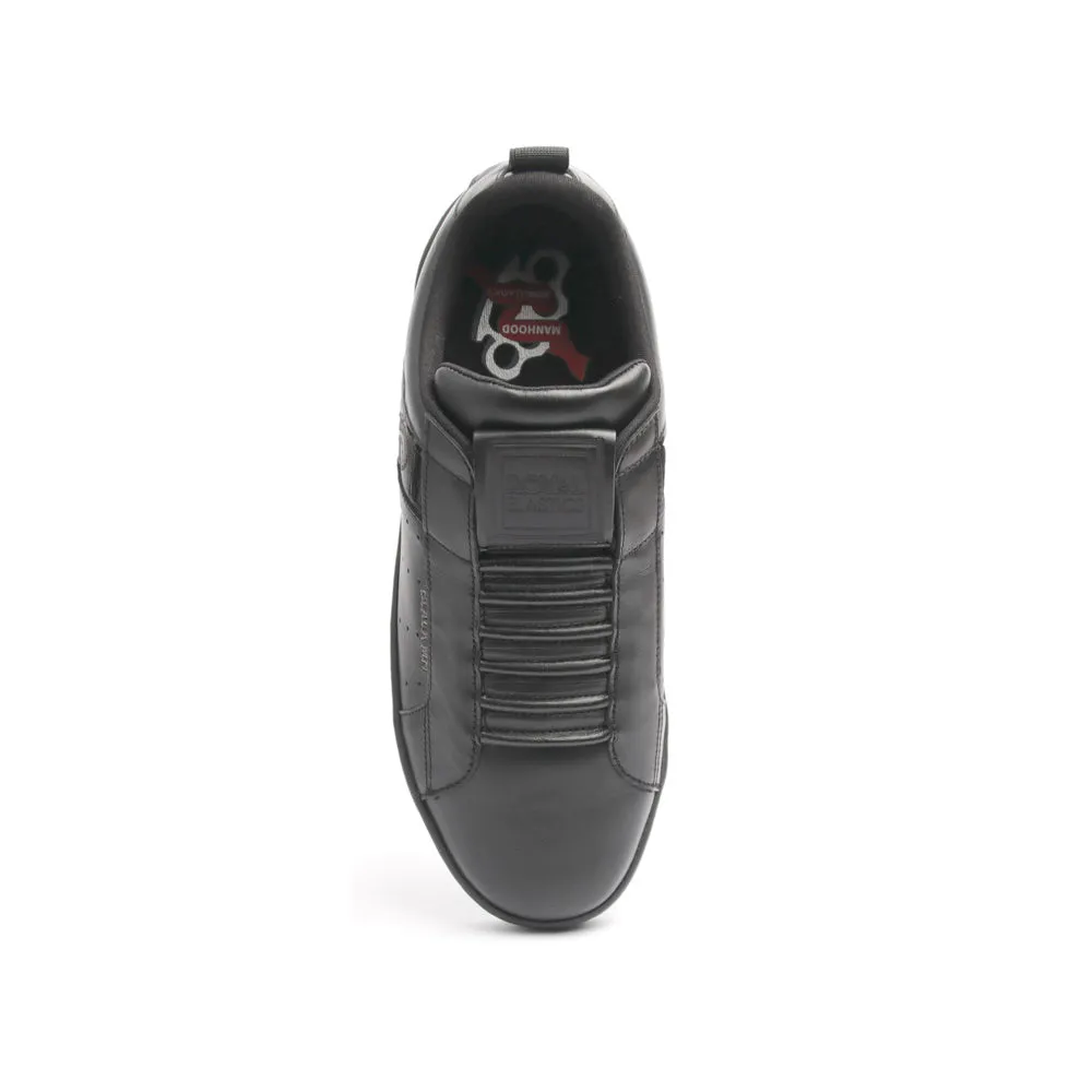 Men's Icon Manhood Black Leather Sneakers 02093-990