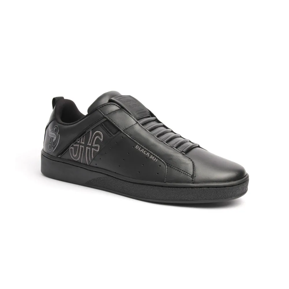 Men's Icon Manhood Black Leather Sneakers 02093-990