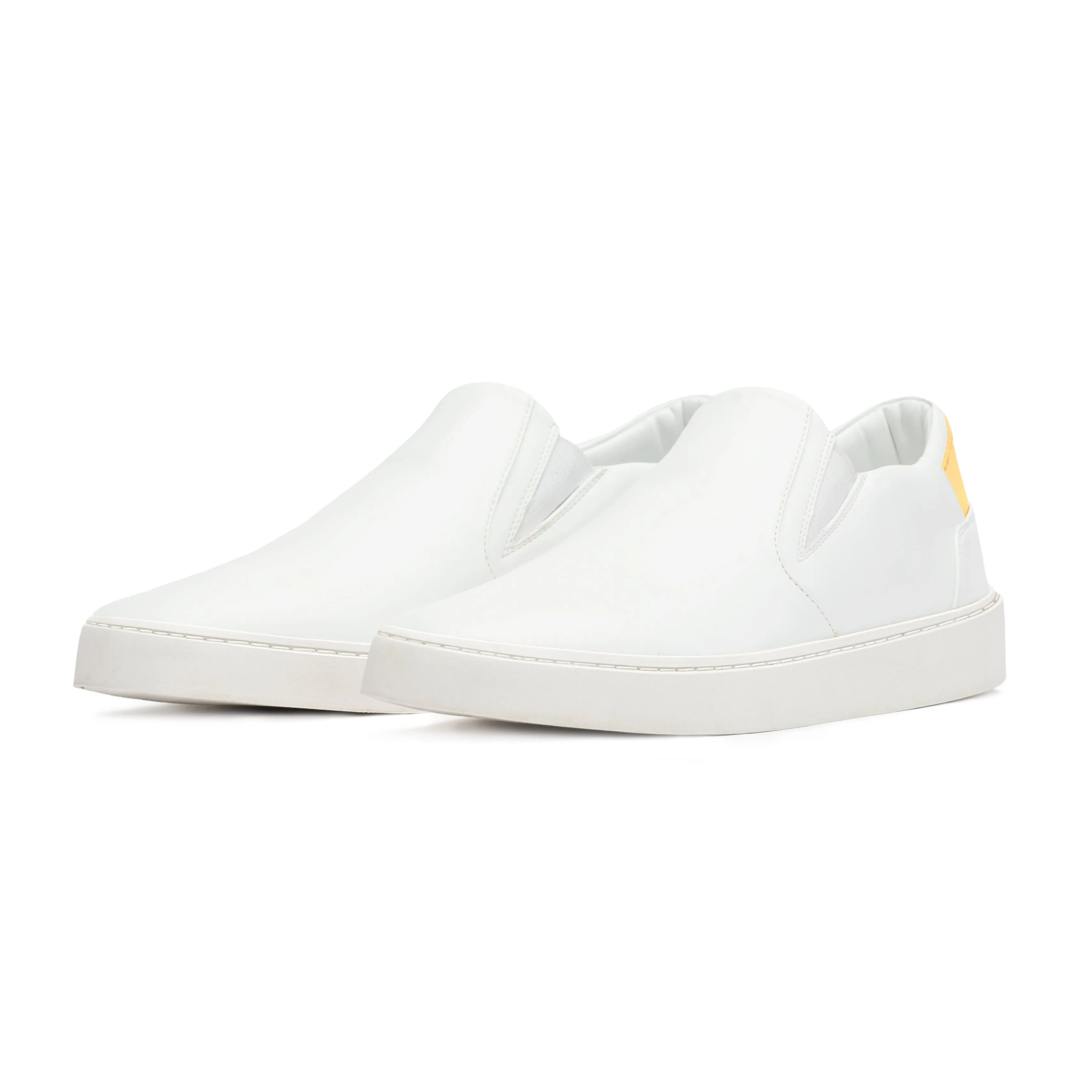 Men's Slip On | White-Starstruck Yellow