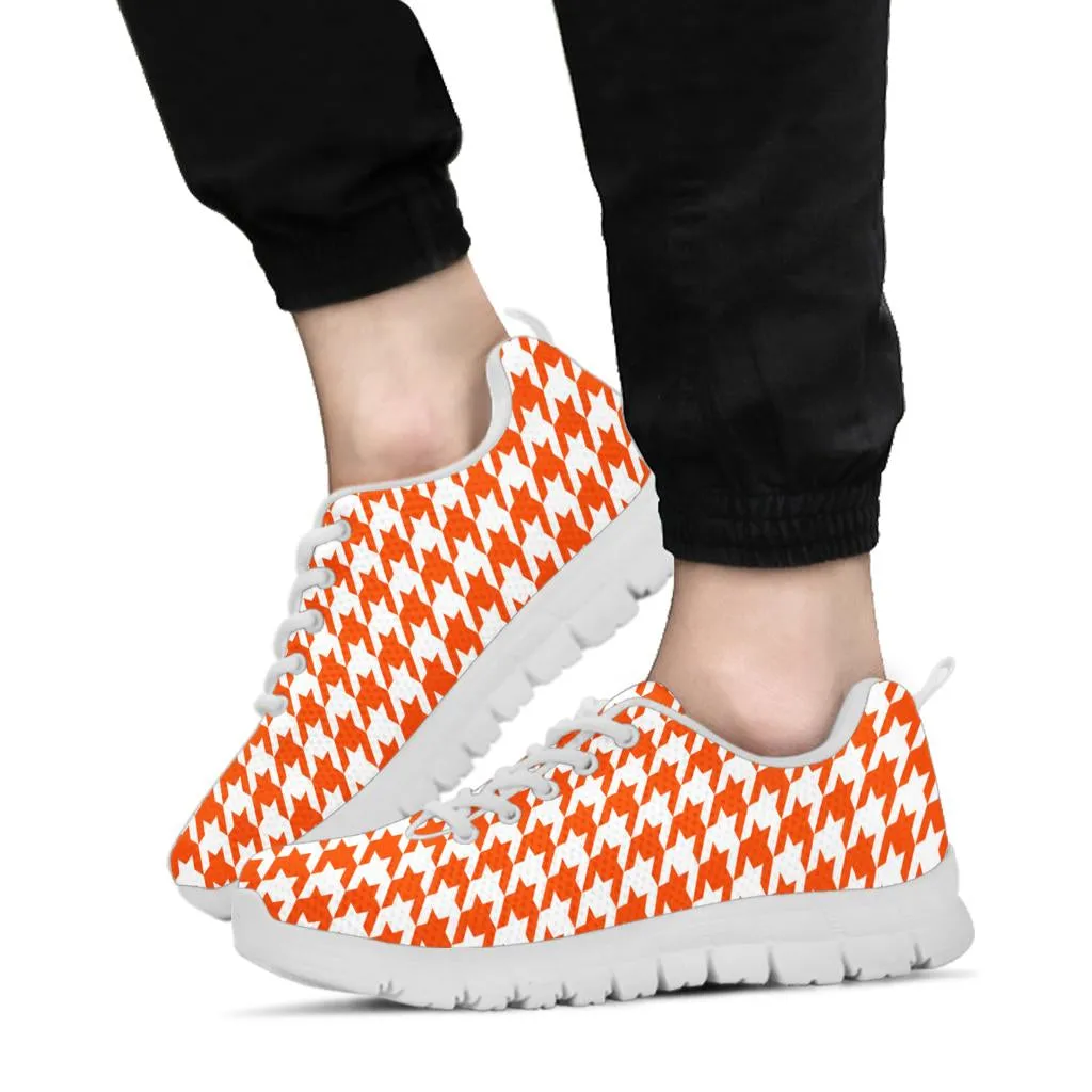 Mesh Sneakers_Orange on White_HT Pattern