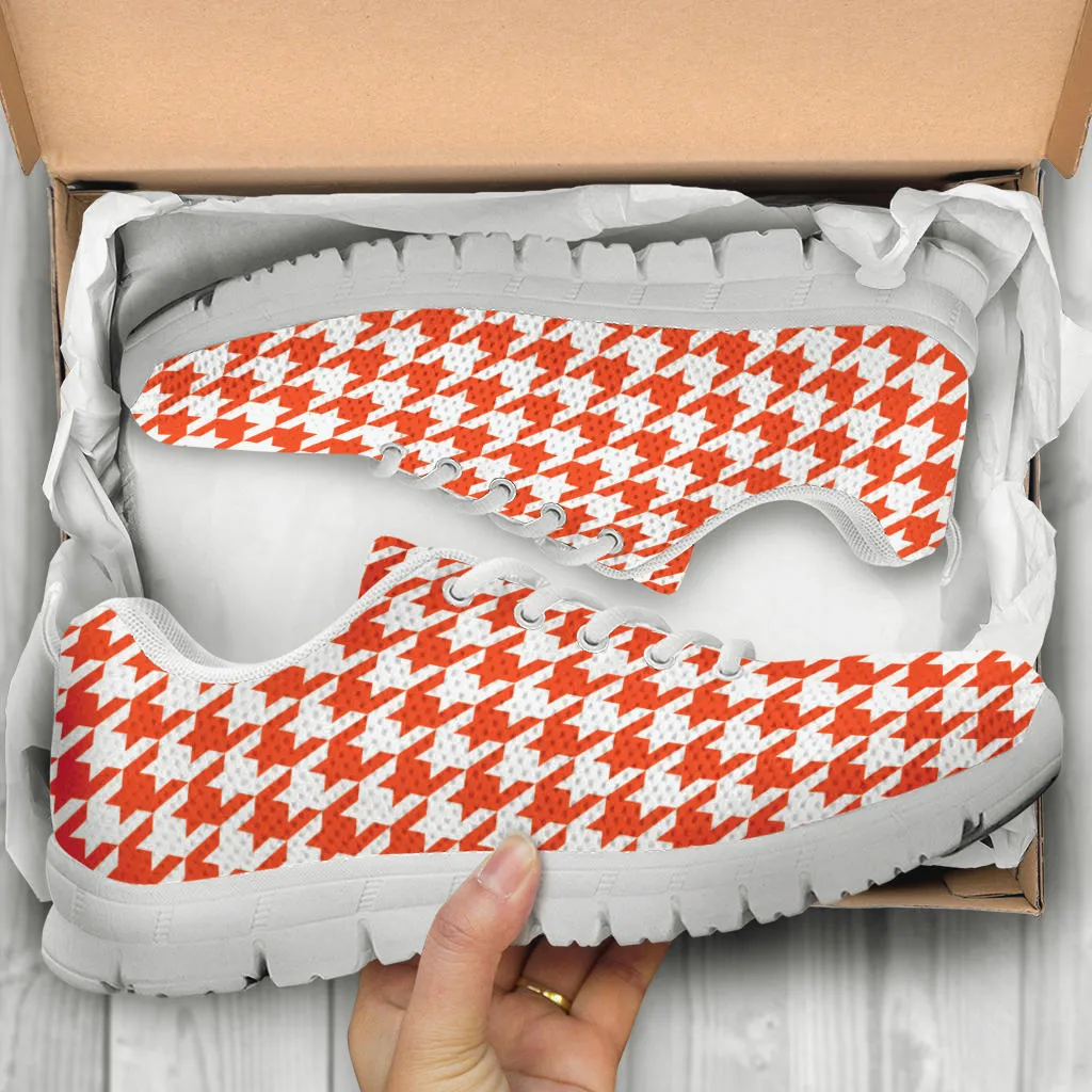 Mesh Sneakers_Orange on White_HT Pattern