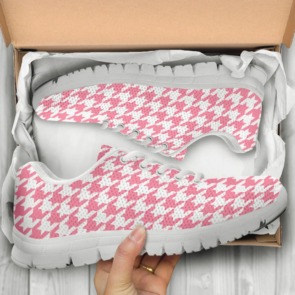 Mesh Sneakers_Pink on White_HT Pattern