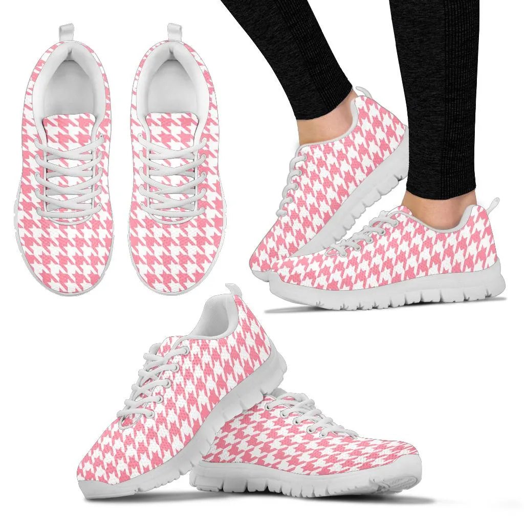 Mesh Sneakers_Pink on White_HT Pattern