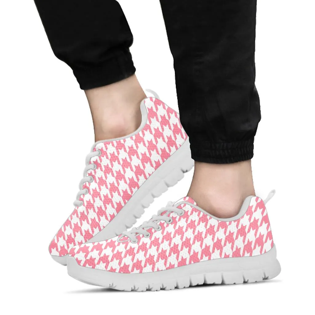 Mesh Sneakers_Pink on White_HT Pattern