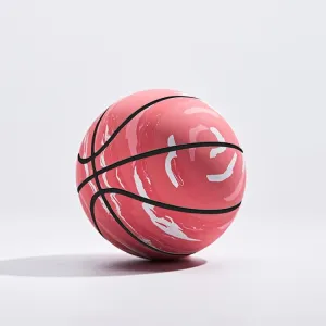 Mini Rubber Hollow Glue Stretch Training Ball(Red White)