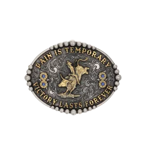 Montana Men's Pain Is Temporary Bull Riding Attitude Buckle