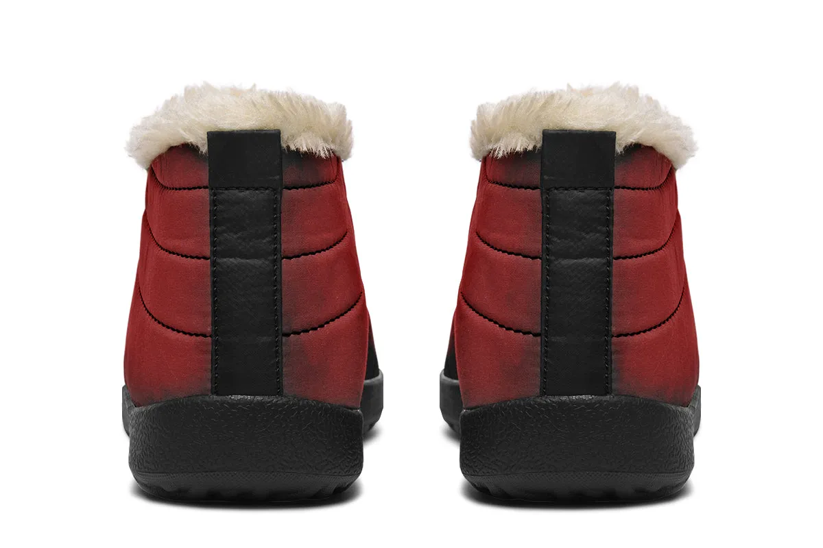 Mood: Blood Winter Sneakers - Warm & Easy Slip-On Shoes Lined with Vegan Wool with Anti-Slip Soles