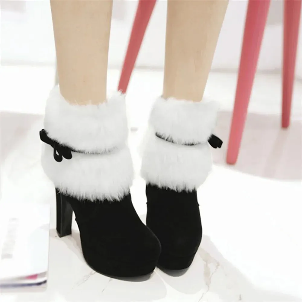 Mrs. Santa Claus Ankle Boots