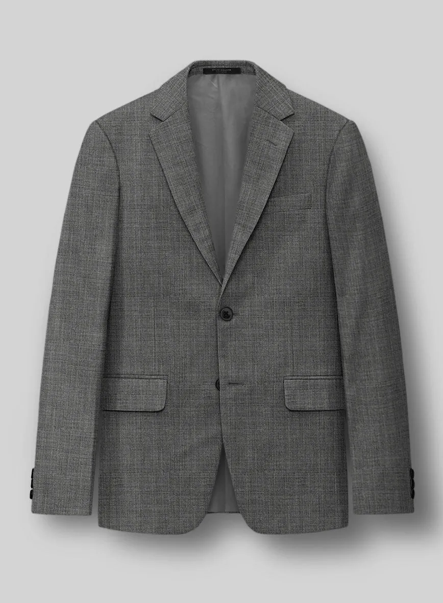 Napolean Sharkskin Gray Wool Jacket