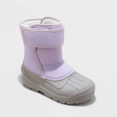 New - Kids' Elia Winter Boots - Cat & Jack Purple 3