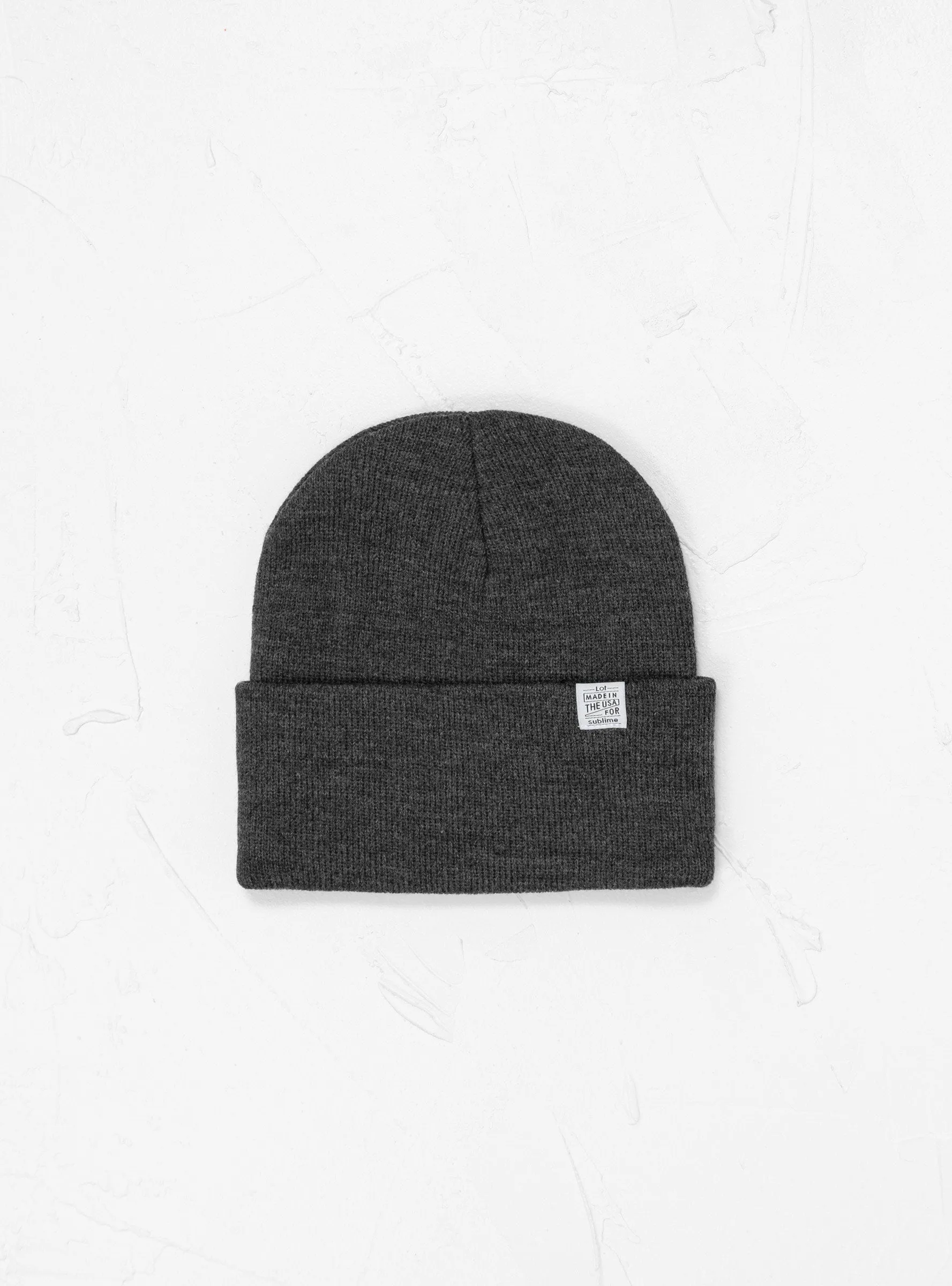 NY Logo Beanie Charcoal Grey