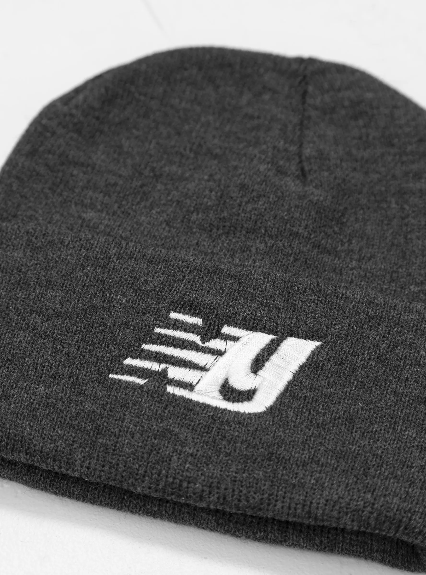 NY Logo Beanie Charcoal Grey