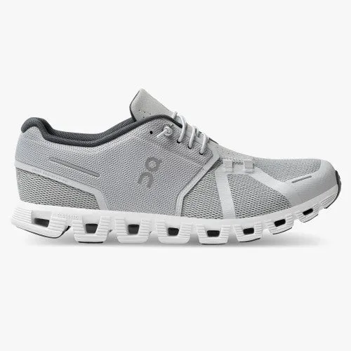 On Men's Cloud 5 Shoes - Glacier / White