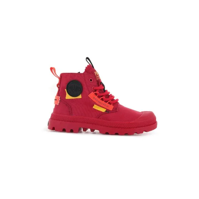 Palladium Pampa Hi Re-Craft Kids Lifestyle Boots Red Salsa