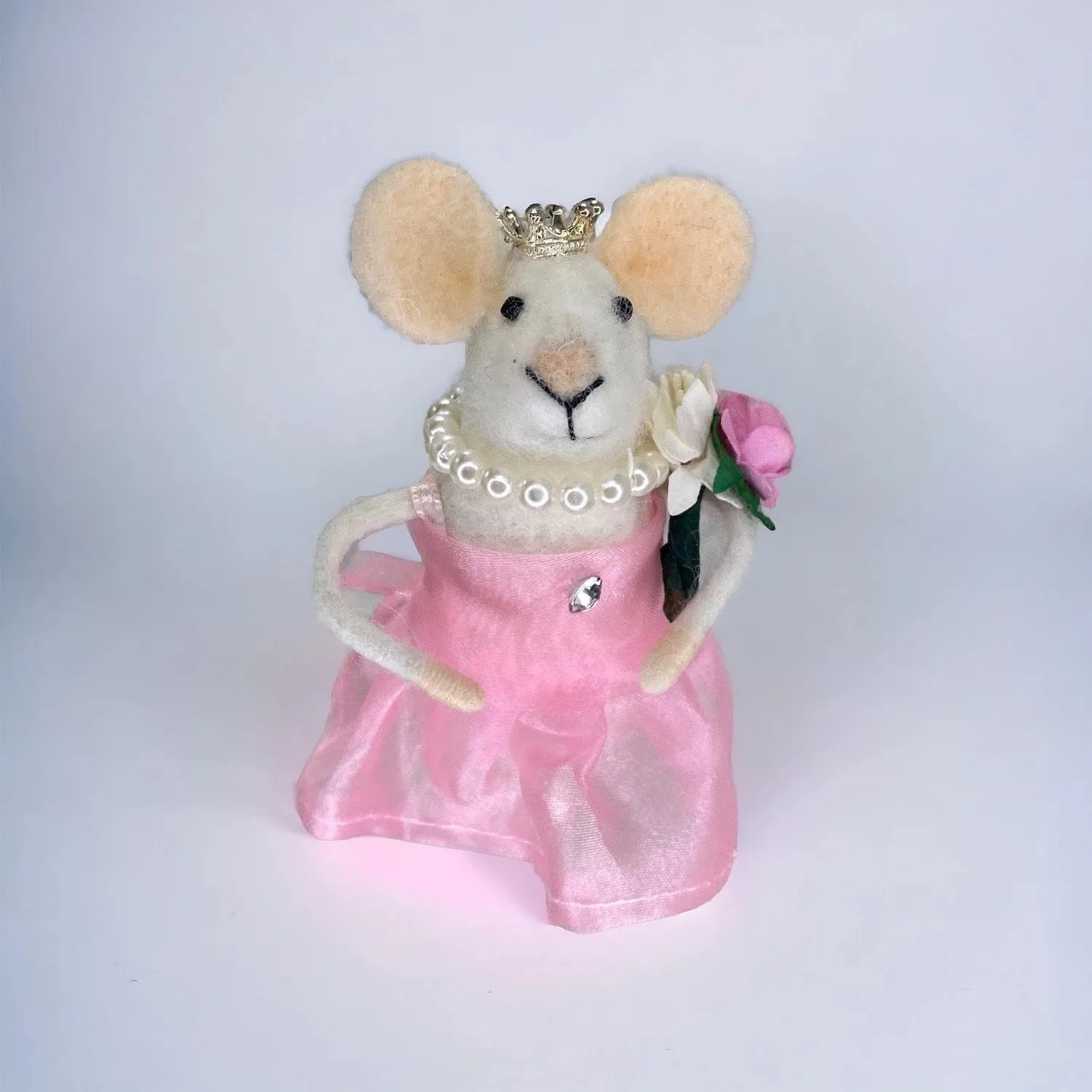 Pink needle felt wool Ballerina Mouse, Gift for Ballerina Dance Lover, Birthday Gift, Mouse Lovers Gift, Dancers Birthday Gift