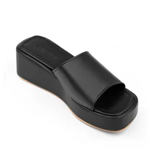 PLATFORMA BLACK SLIPPERS