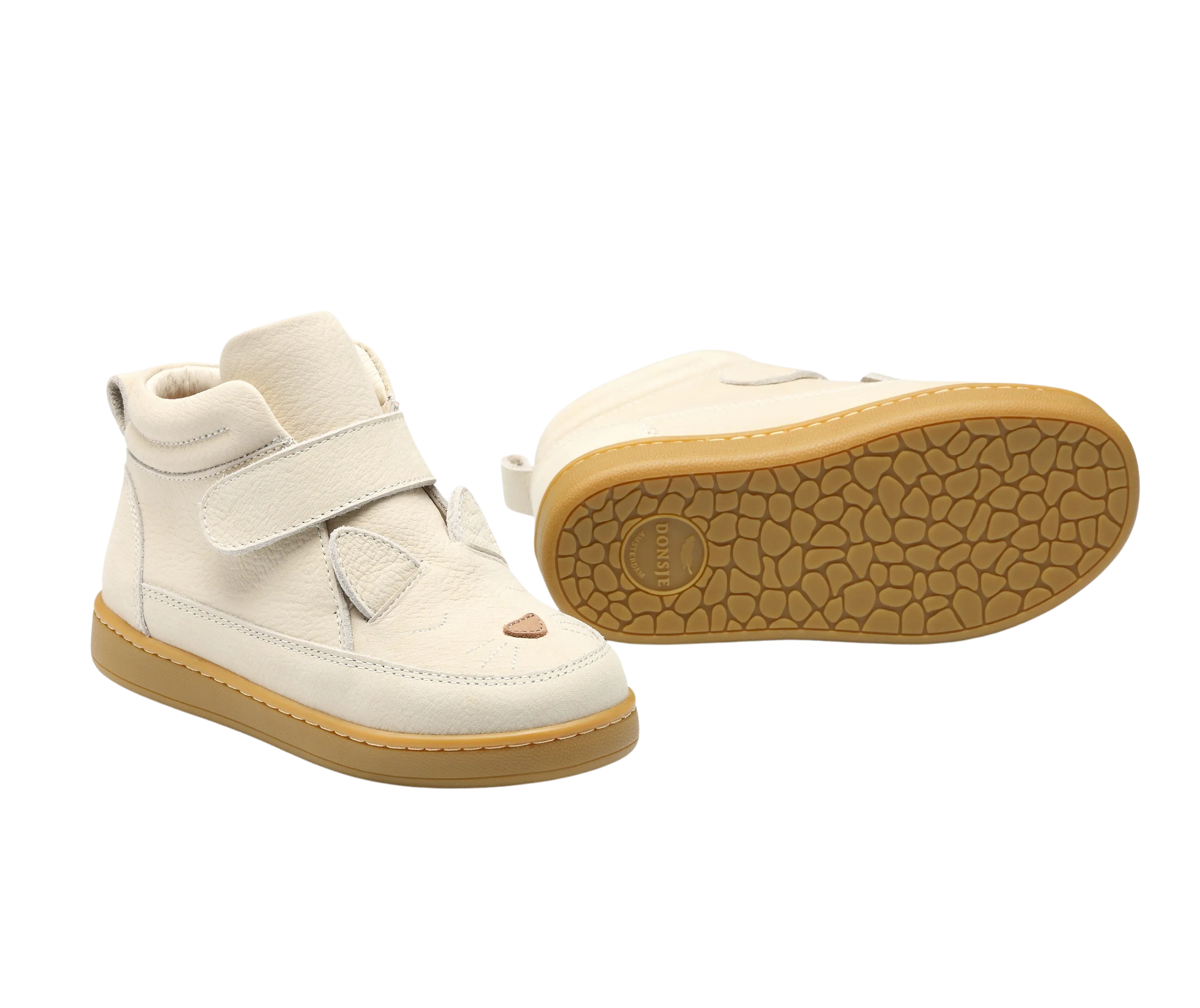 Qika Sneakers | Kitten | Cream Betting Leather