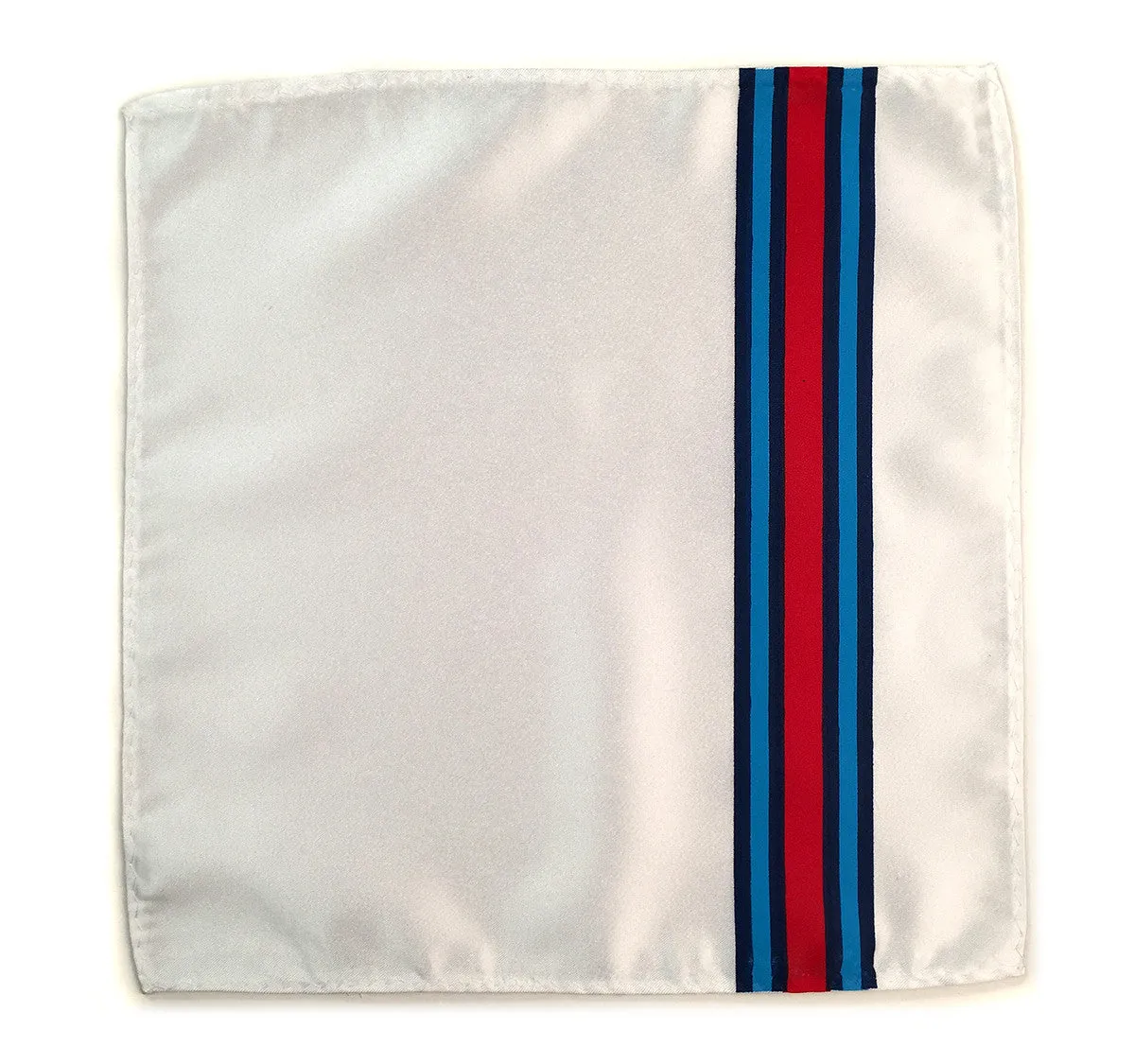 Racing Stripes Pocket Square: Shaken & Stirred handkerchief.