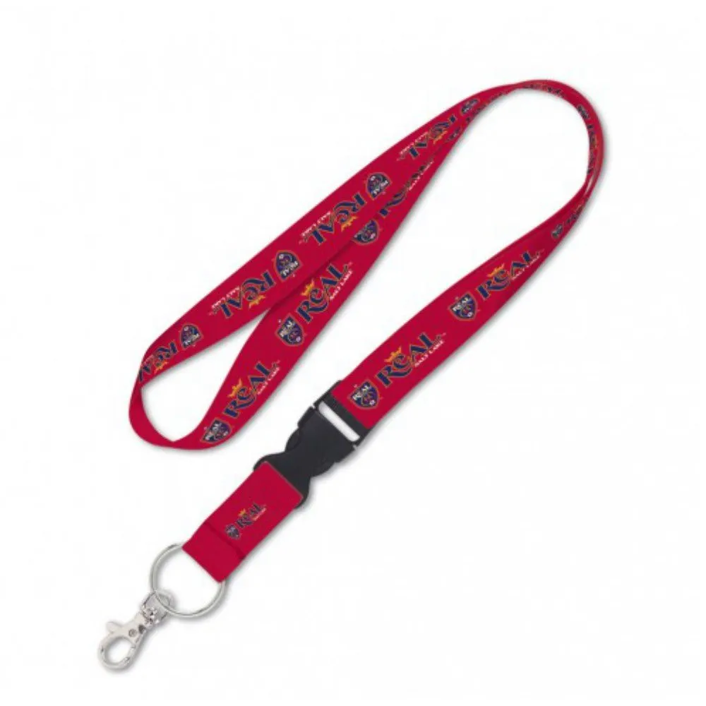 Real Salt Lake MLS WinCraft Sports Two Toned Red Navy Buckle Lanyard