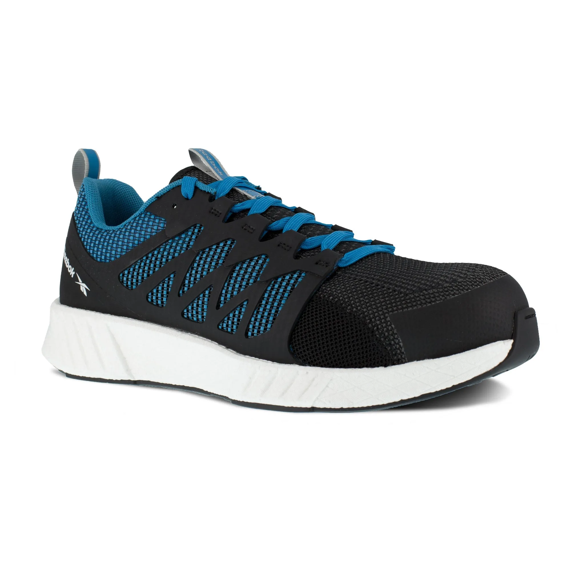 Reebok Mens Black/Blue Textile Oxfords Fusion Flexweave Work CT