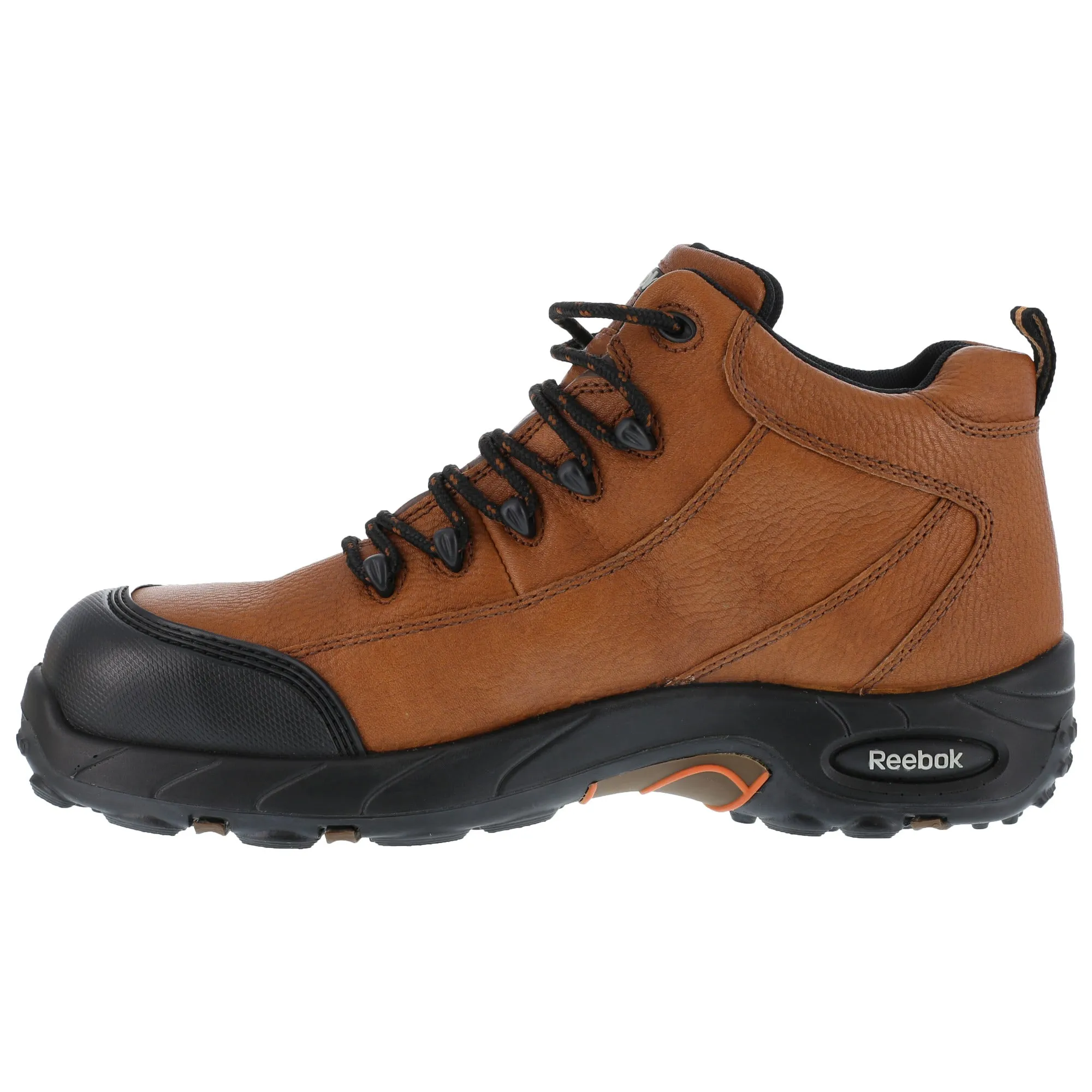 Reebok Mens Brown Leather Waterproof Sport Hiker Tiahawk Composite Toe